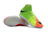 Nike HypervenomX Proximo II DF Indoor Soccer Shoes Green Black Orange - StarStadium