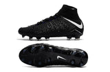 Nike Hypervenom Phantom III DF FG Soccer Cleats Blackout Black White - StarStadium