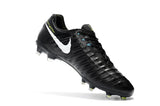 Nike Flyknit Tiempo Legend FG Cleats Black/White