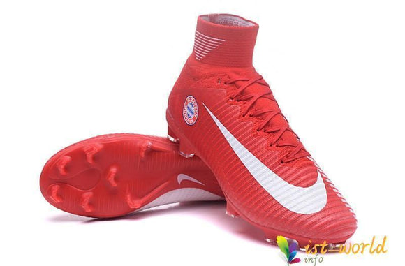 Nike Mercurial Superfly V Fc Bayern Munich Fg Cleats Red White - StarStadium