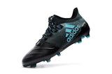 Adidas X Series Leather FG Cleats Black/Blue