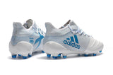 Adidas X Series Leather FG Cleats White/Blue