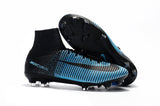 Nike Mercurial Superfly V FG Soccer Cleats Blue Black - StarStadium