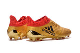 Adidas X 16+ Purechaos FG/AG Soccer Cleats Metallic Gold Red - StarStadium