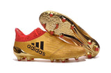 Adidas X 16+ Purechaos FG/AG Soccer Cleats Metallic Gold Red - StarStadium