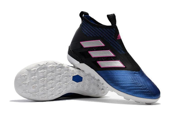 Adidas ACE Tango 17+ Purecontrol Turf Soccer Cleats Black White Blue - StarStadium