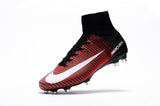 Nike Mercurial Superfly V FG Soccer Cleats Red Black White - StarStadium