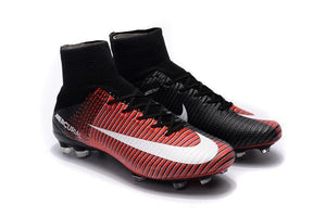 Nike Mercurial Superfly V FG Soccer Cleats Red Black White - StarStadium