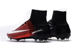 Nike Mercurial Superfly V FG Soccer Cleats Red Black White - StarStadium