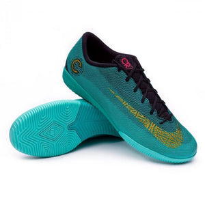 Nike Mercurial VaporX XII Academy CR7 IC Soccer Cleats Clear Jade - StarStadium