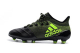 Adidas X Series Leather FG Cleats Black/Green