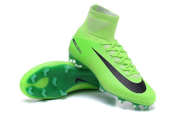 Nike Mercurial Superfly V FG Soccer Cleats Grass Green Black - StarStadium