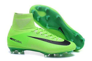 Nike Mercurial Superfly V FG Soccer Cleats Grass Green Black - StarStadium