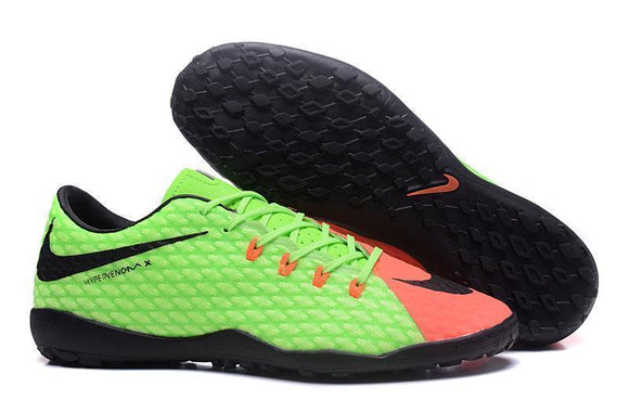 Nike Hypervenom Phelon III Turf Soccer Cleats Grass Green Orange - StarStadium