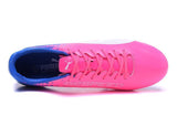 PUMA evoSPEED 17 SL-S FG Soccer Cleats Pink Blue White - StarStadium