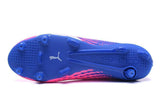 PUMA evoSPEED 17 SL-S FG Soccer Cleats Pink Blue White - StarStadium