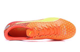 PUMA evoSPEED 17 SL-S FG Soccer Cleats Orange Yellow Red Black - StarStadium
