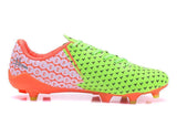 PUMA evoSPEED 17 SL-S FG Soccer Cleats Green Orange Black White - StarStadium