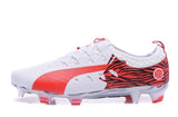 PUMA evoPOWER Vigor 1 FG Soccer Cleats White Red Black - StarStadium