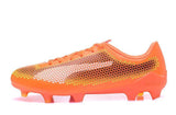 PUMA evoSPEED 17 FG Soccer Cleats Orange Black White - StarStadium