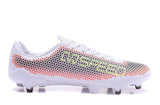 PUMA evoSPEED 17 FG Soccer Cleats White Orange Black Yellow - StarStadium