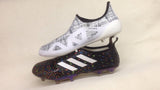 Adidas Glitch Skin 17 FG Soccer Shoes Core Black Solar Red White - StarStadium