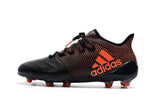 Adidas X Series Leather FG Cleats Black/Orange