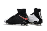 Nike Hypervenom Phantom III DF FG Soccer Cleats Black White Red - StarStadium