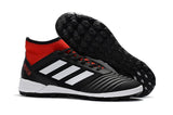 Adidas Predator TF Primeknit Soccer Shoes Black/White/Red