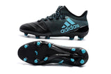 Adidas X Series Leather FG Cleats Black/Blue