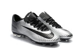 Nike Mercurial Vapor XI FG Soccer Cleats Silver Black - StarStadium