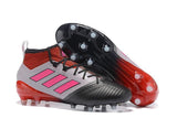 Adidas ACE 17.1 Primeknit Soccer Cleats Red White Pink Black - StarStadium