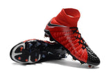 Nike Hypervenom Phantom III DF FG Soccer Cleats Fire Red Black - StarStadium
