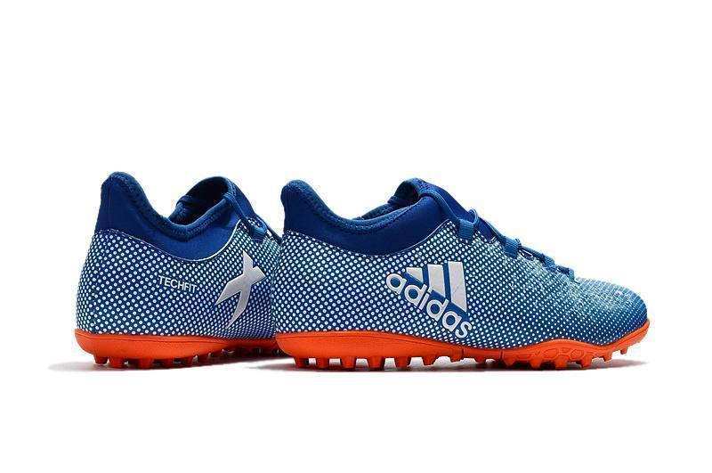 Adidas X Tango 17.3 Turf Soccer Cleats Deep Royal Blue Silver Orange starstadium