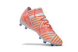 Adidas Nemeziz Messi 17+ 360 Agility FG Soccer Boots White Orange Blue - StarStadium