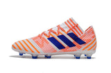 Adidas Nemeziz Messi 17+ 360 Agility FG Soccer Boots White Orange Blue - StarStadium
