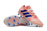 Adidas Nemeziz Messi 17+ 360 Agility FG Soccer Boots White Orange Blue - StarStadium