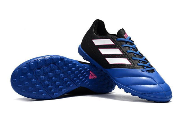 Adidas Ace 17.4 Astro Turf Soccer Cleats Blue Core Black White - StarStadium