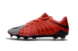 Nike Hypervenom Phantom III FG Soccer Cleats Grey Red Black - StarStadium
