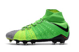 Nike Hypervenom Phantom III DF FG Soccer Cleats Grass Green Grey - StarStadium