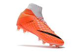 Nike Hypervenom Phantom III DF FG Soccer Cleats White Orange Black - StarStadium