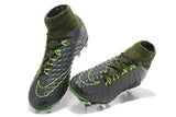Nike Hypervenom Phantom III DF FG Soccer Cleats Grey Green Black - StarStadium
