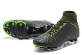 Nike Hypervenom Phantom III DF FG Soccer Cleats Grey Green Black - StarStadium
