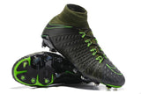 Nike Hypervenom Phantom III DF FG Soccer Cleats Grey Green Black - StarStadium
