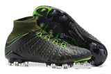 Nike Hypervenom Phantom III DF FG Soccer Cleats Grey Green Black - StarStadium